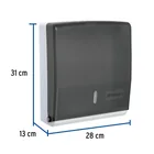 Dispensador de ABS para toallas de papel, humo, FOSET 3