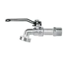Llave de esfera de zinc 1/2', 110 g, s/adaptador, BASIC 1