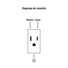 Placa armada 3 contactos, 1 módulo, Española, blanco 4