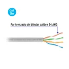 Metro de cable UTP CAT5E, Bobina de 100m, gris, VOLTECK 3