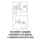 Vela de LED con sensor con 2 pilas AA, VOLTECK 5