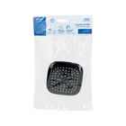 Regadera cuadrada de ABS 3-3/4' sin brazo, negro, BASIC 7