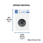 Regadera redonda de ABS 4-1/4' sin brazo, negro, BASIC 8