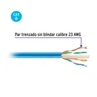 Metro de cable UTP CAT6, Bobina de 305m, azul, VOLTECK 4