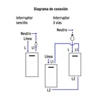Placa armada 2interruptores 1de 3vías,1.5mod,Española blanco 4
