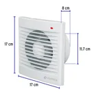 Extractor de aire de 5', blanco, VOLTECK 3