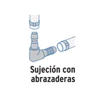 Codo 90° inserción de 3/8' de polipropileno, FOSET 3