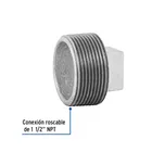 Tapón macho 1-1/2' de acero galvanizado, FOSET 2