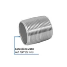 Niple de acero galvanizado 1-1/4' cuerda corrida, FOSET 2
