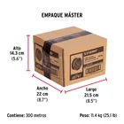 Metro de cable rígido 1/8' de acero 7x7 hilos, 300 m, FIERO 4