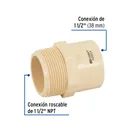 Conector macho CPVC 1-1/2', FOSET 2