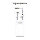 Placa armada 1 interruptor de 3vías, 1.5mód, Española,blanco 4
