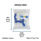 Válvula de esfera de PVC 1' para cementar, FOSET 3