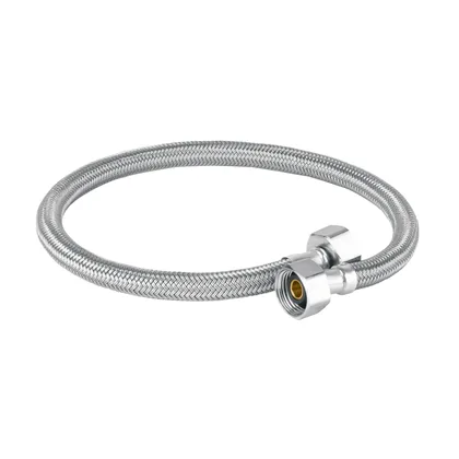 Manguera lavabo/fregadero, vinilo gris, 1/2' x 1/2', 55 cm