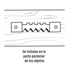 Bolsa con 100 colgadores de 55 mm tipo caimán, FIERO 3