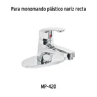 Maneral de palanca p/monomando lavabo MP-420, cromo, BASIC 4