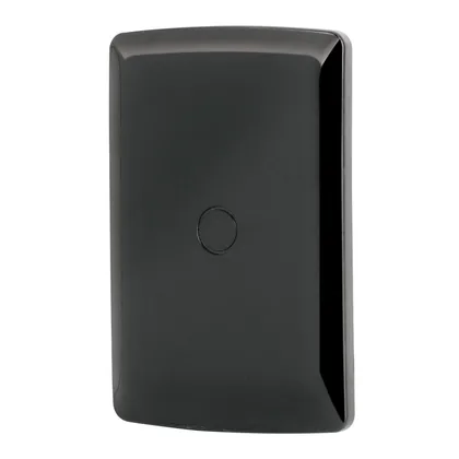 Placa ciega, Italiana, color negro, VOLTECK