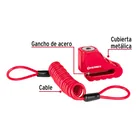 Candado freno de disco motocicleta, 5.5 mm, llave de disco 4