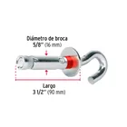 Caja con 25 taquetes expansivos 16x90 mm con armella abierta 3