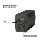 No Break 700 VA / 360 W con 6 contactos, VOLTECK 2