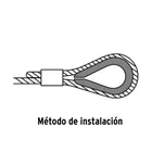 Bolsa con 10 guardacabos para cable de acero de 3/16', FIERO 4