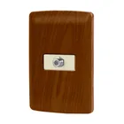 Placa armada con conexión para TV, madera, línea Italiana 1
