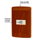 Placa armada con conexión para TV, madera, línea Italiana 2