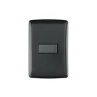 Placa armada con timbre, negro, línea Italiana, VOLTECK 1