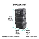 Rollo de 25 m de jerga plana gris, KLINTEK 6