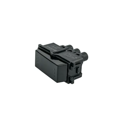 Interruptor de 3 vías, línea Italiana, color negro, VOLTECK