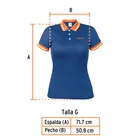 Playera polo performance para mujer, azul, G, TRUPER 4