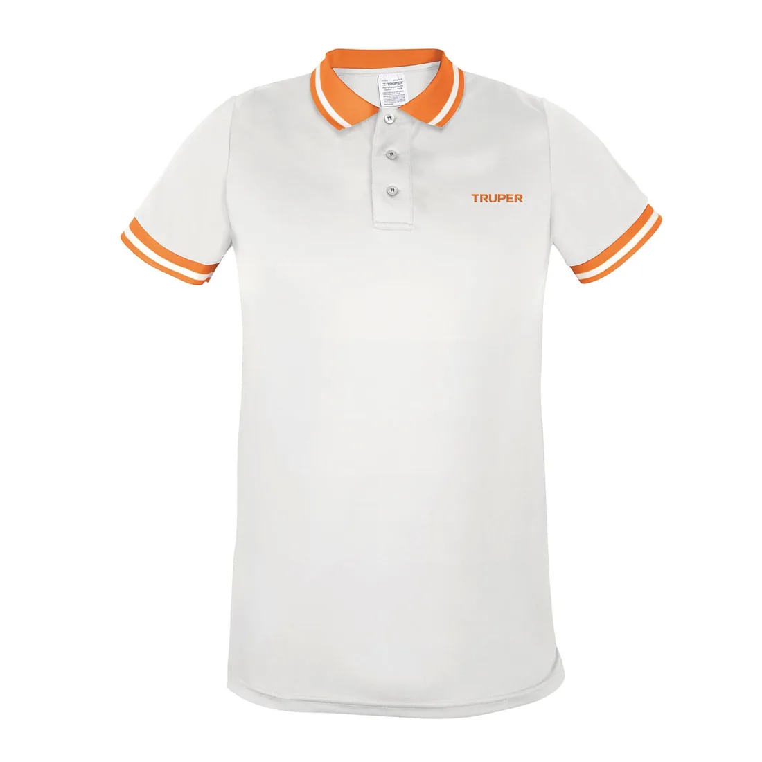 Playera polo performance para hombre, blanca, M, TRUPER