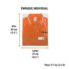 Playera polo performance para mujer, naranja, M, TRUPER 7