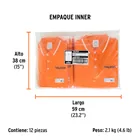 Playera polo performance para mujer, naranja, M, TRUPER 8