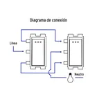 Interruptor de 3 vías con luz piloto, línea Italiana, blanco 5