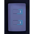 Interruptor de 3 vías con luz piloto, línea Italiana, marfil 2