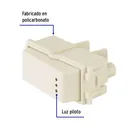 Interruptor de 3 vías con luz piloto, línea Italiana, marfil 3