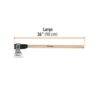 Hacha labor entera 2-1/2 lb, mango de madera 36', TRUPER 3