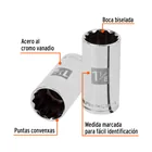 Dado largo de 1-1/8', 12 puntas, cuadro 1/2', TRUPER 2