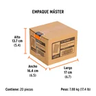 Caja con 10000 clavos calibre 23, 15 mm para CLNE-23, TRUPER 7