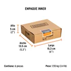 Dado de impacto de 1-1/8', 6 puntas, cuadro 1/2', TRUPER 6