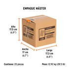 Caja con 10000 clavos calibre 23, 25 mm para CLNE-23, TRUPER 7