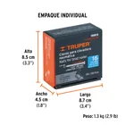 Caja con 2500 clavos calibre 16, 38 mm para CLNE-16, TRUPER 6