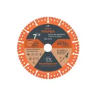 Disco de diamante de 7' x 2.8 mm, corte de metal, TRUPER 1