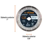 Disco de diamante de 7' x 1.6 mm, corte de porcelanato 2