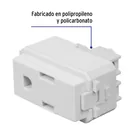 Contacto sencillo, 2 polos + tierra, línea Italiana, blanco 2