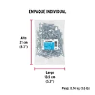 Bolsa 100 pijas para lámina cabeza plana #12 x 2-1/2', FIERO 5