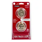 Cerrojo llave-llave latón brillante, llave puntos, HERMEX 6