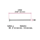 Bolsa con 200 pijas para lámina, #8 x 2-1/2', FIERO 3