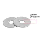 Bolsa de 1 kilo arandelas planas galvanizadas 1/4', FIERO 3